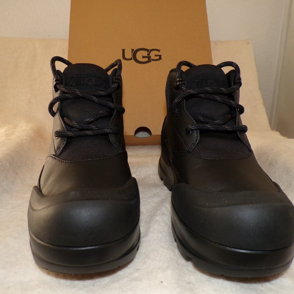 UGG NEUMEL X BLACK LEATHER ANKLE BOOTS WOMEN'S SIZE US 7.5 NEW IN BOX - Picture 5 of 7